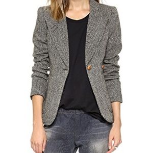SMYTHE tweed Duchess blazer, new, Size 6.